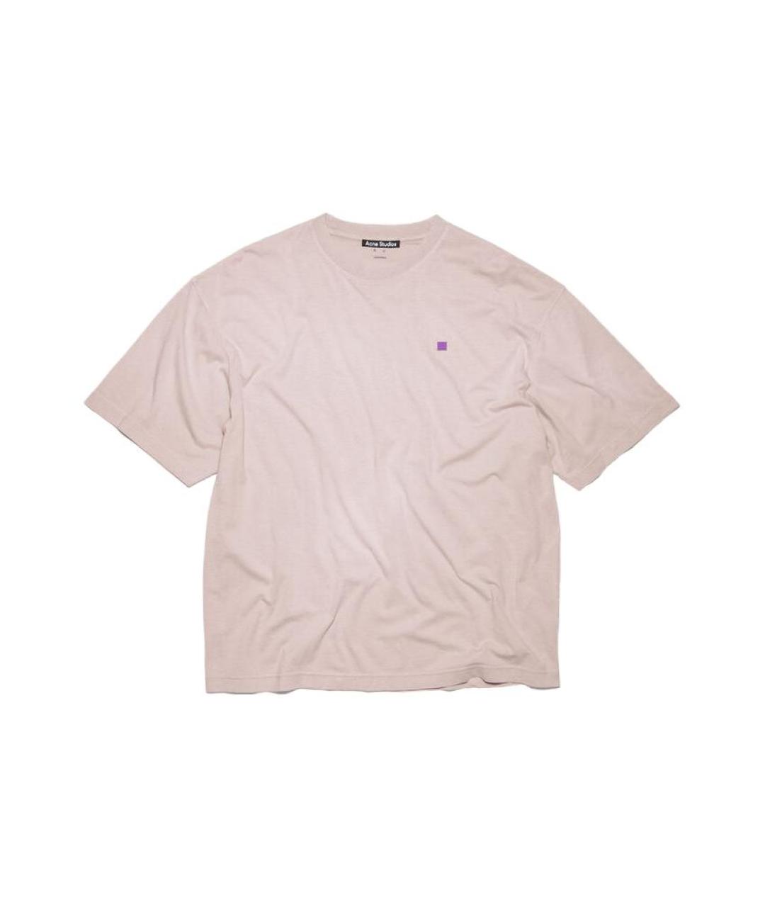 ACNE STUDIOS Розовая хлопковая футболка, фото 2