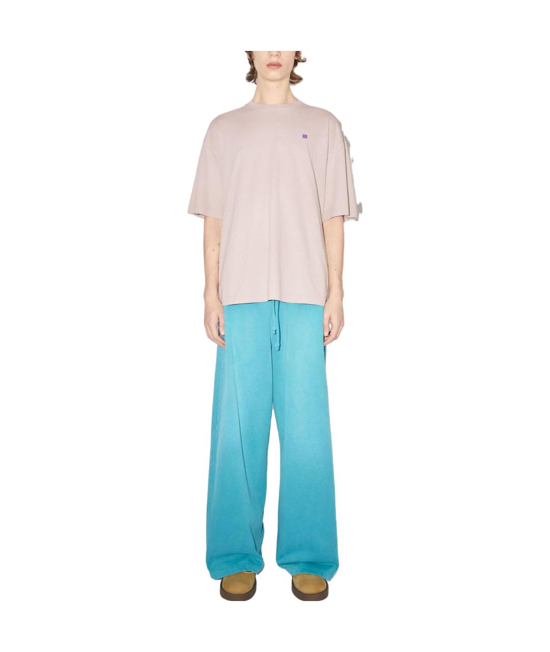ACNE STUDIOS Розовая хлопковая футболка, фото 4