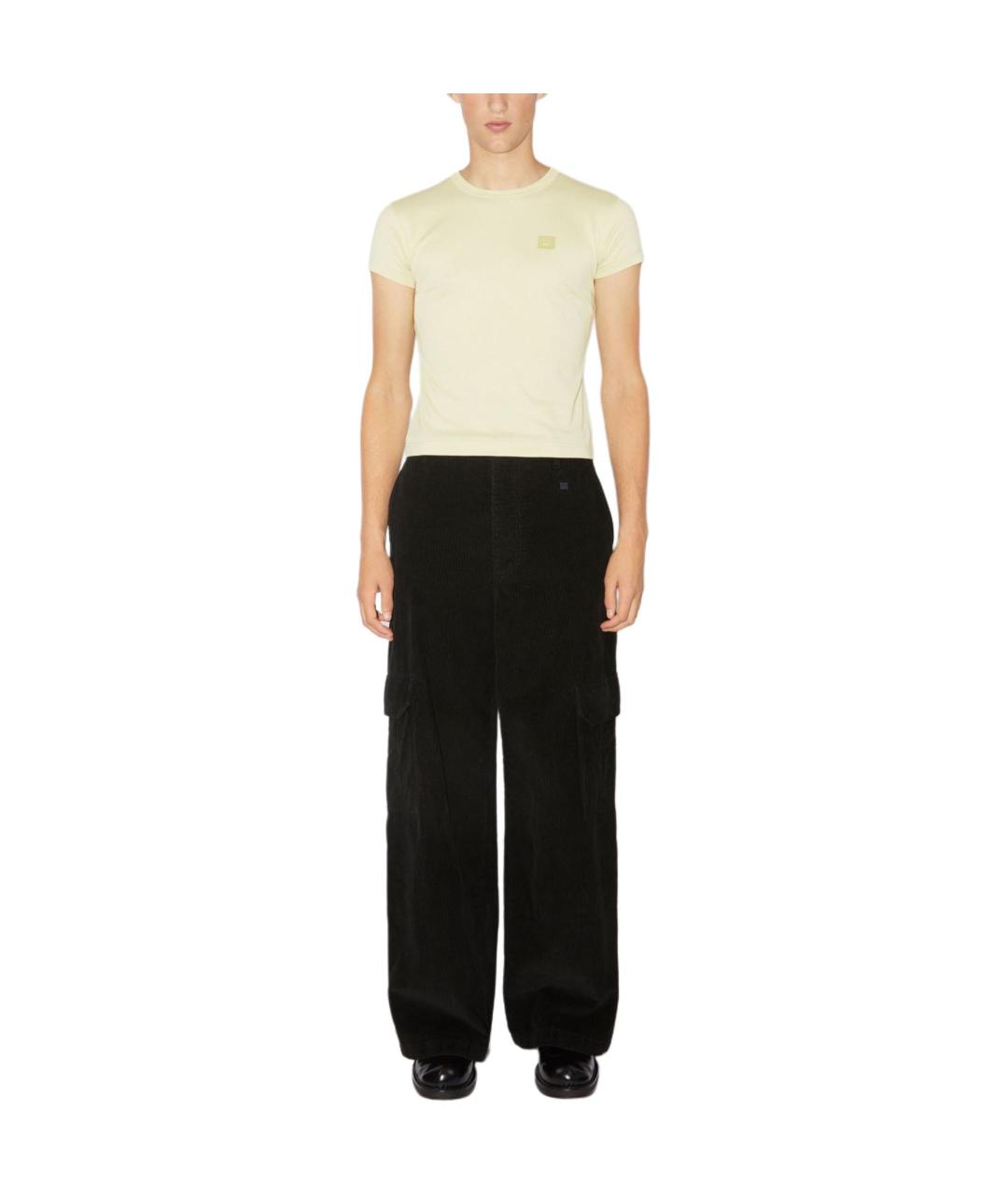 ACNE STUDIOS Бежевая хлопковая футболка, фото 6