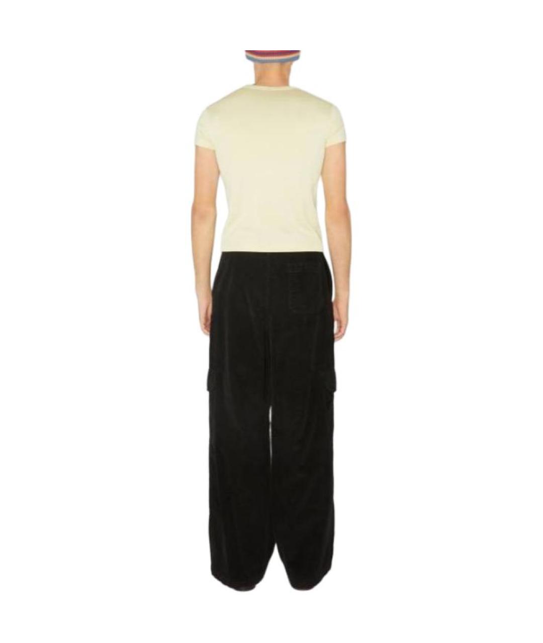 ACNE STUDIOS Бежевая хлопковая футболка, фото 3