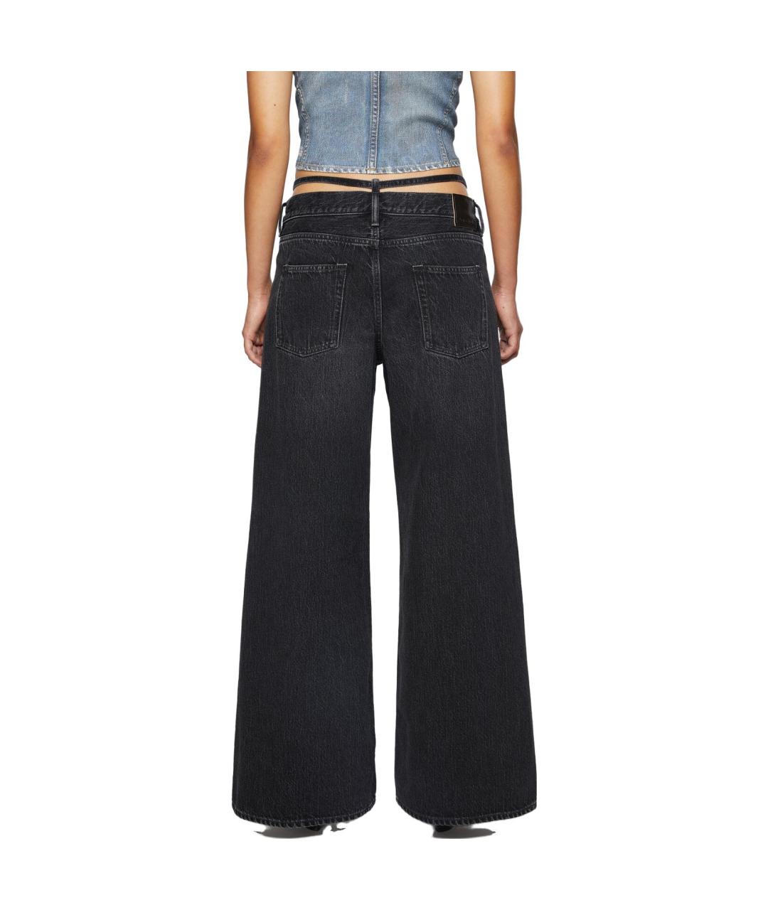 ACNE STUDIOS Черные хлопковые прямые джинсы, фото 3