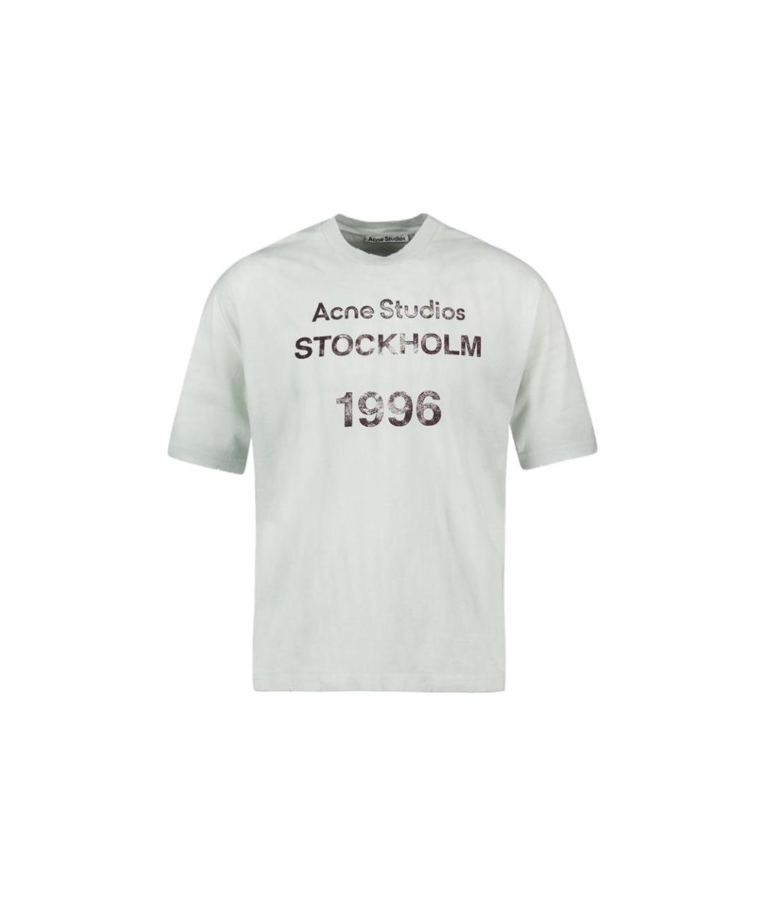 ACNE STUDIOS Серая хлопковая футболка, фото 1