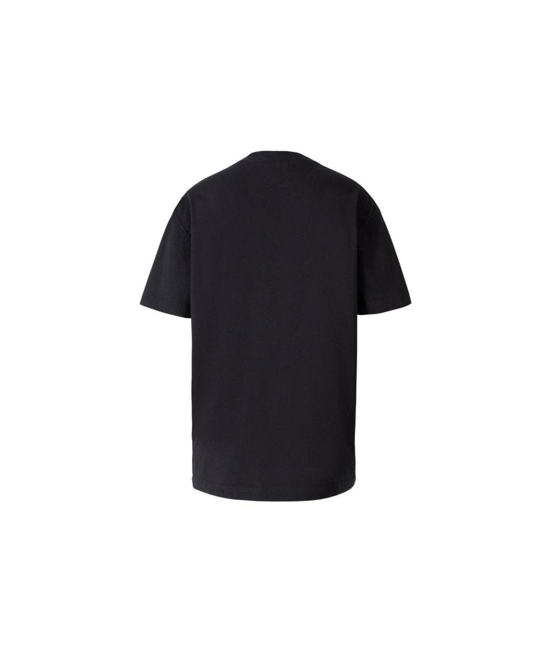 ACNE STUDIOS Черная хлопковая футболка, фото 2