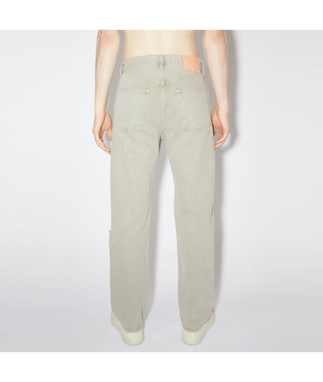 ACNE STUDIOS Серые прямые джинсы, фото 3