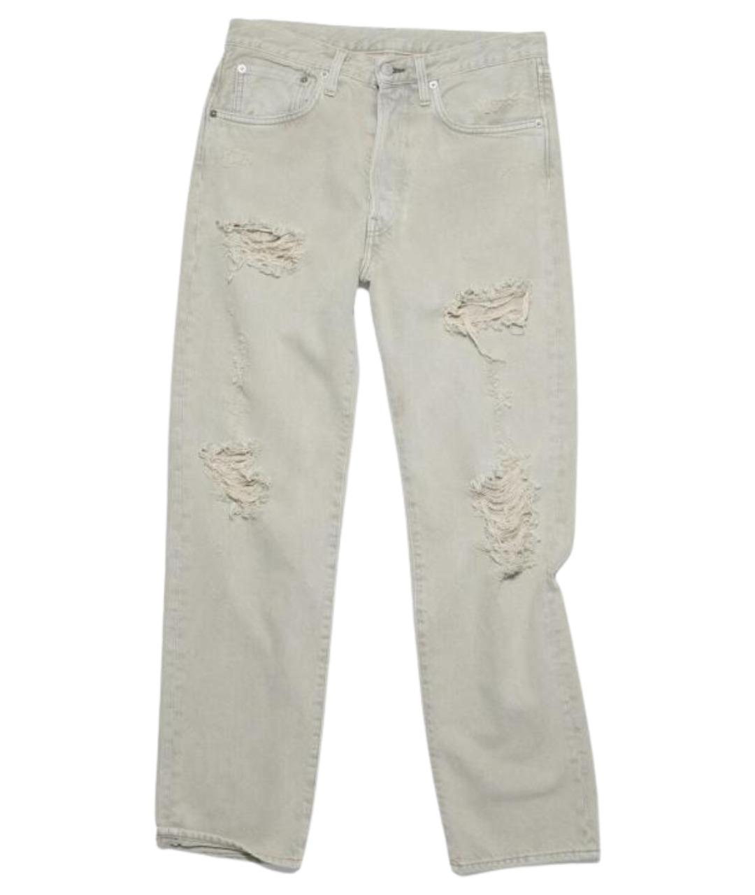 ACNE STUDIOS Серые прямые джинсы, фото 1