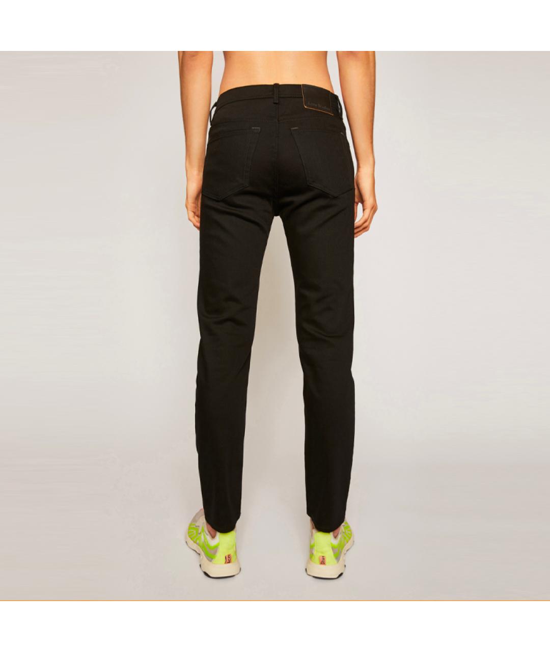 ACNE STUDIOS Черные хлопковые прямые джинсы, фото 3