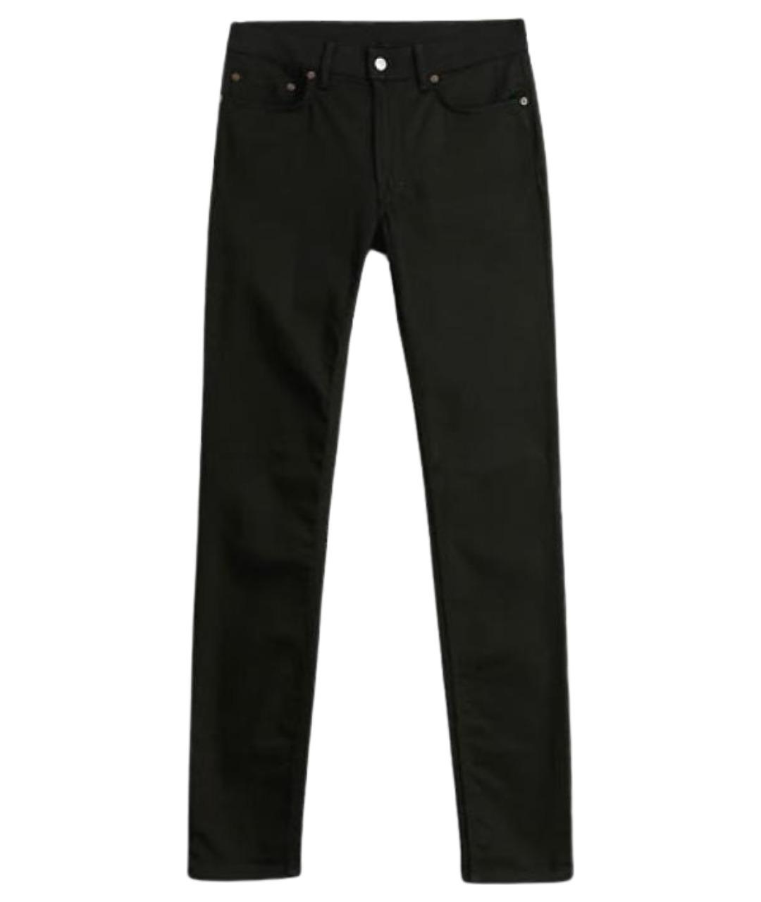 ACNE STUDIOS Черные хлопковые прямые джинсы, фото 1