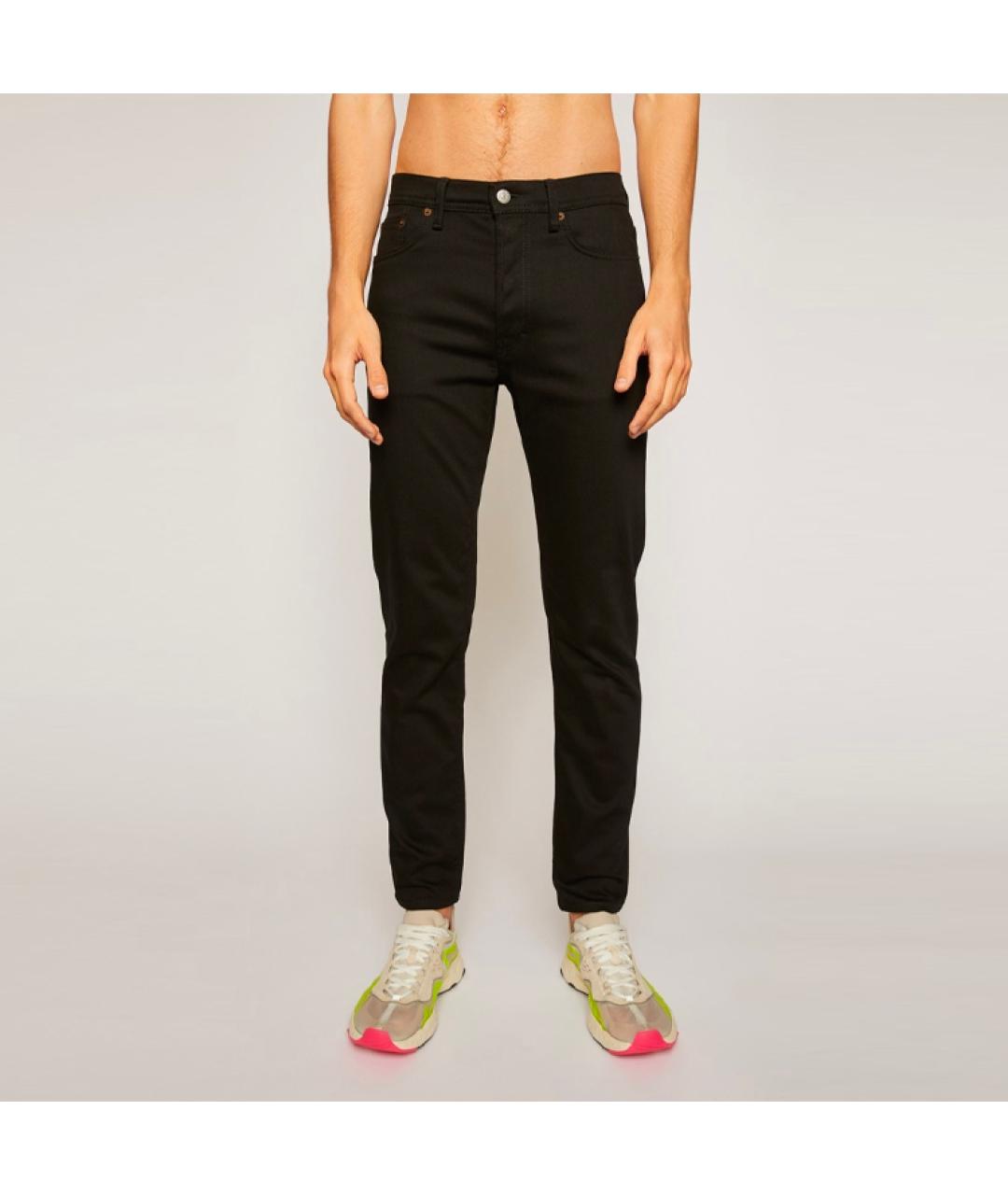 ACNE STUDIOS Черные хлопковые прямые джинсы, фото 2