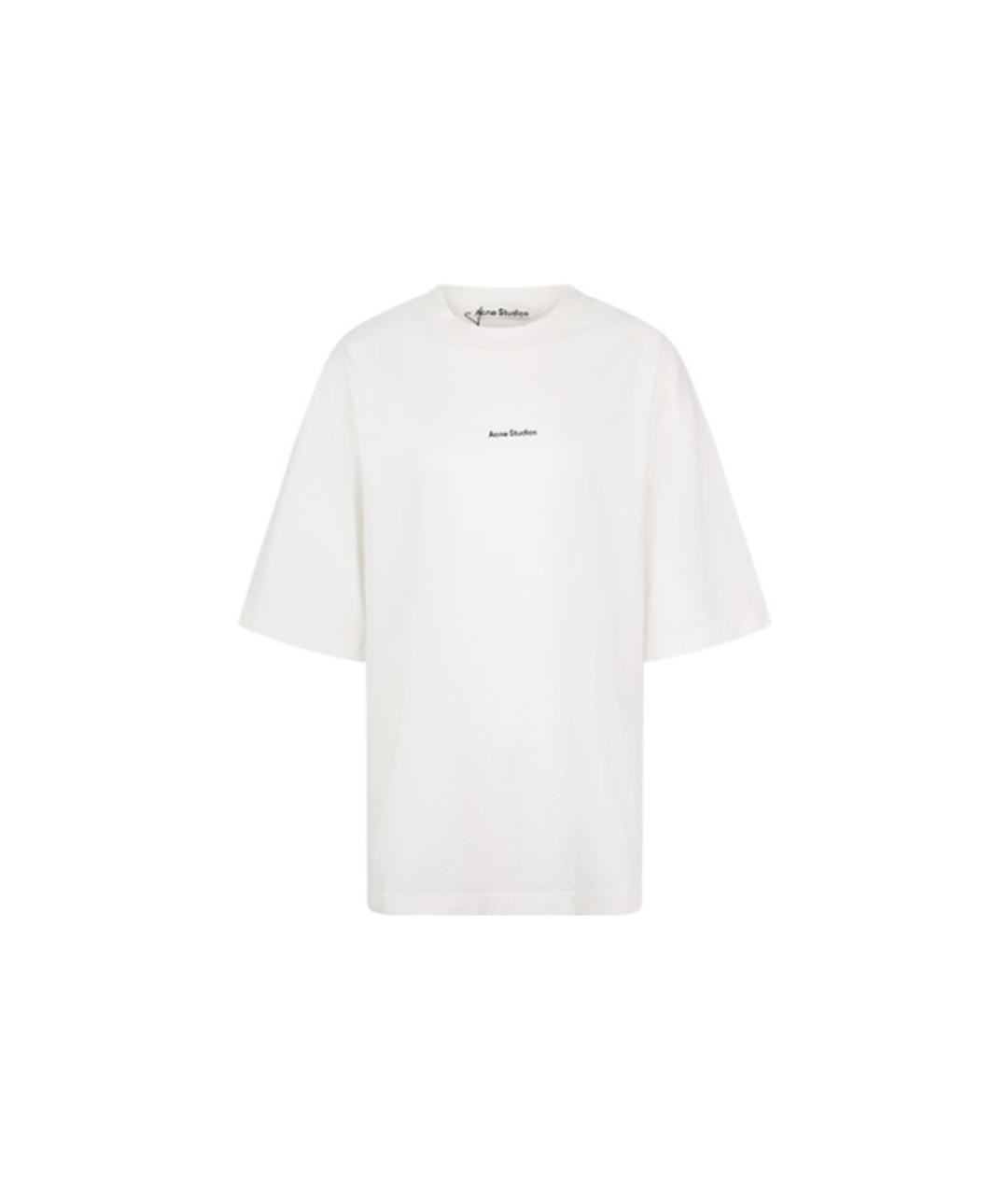 ACNE STUDIOS Белая хлопковая футболка, фото 1