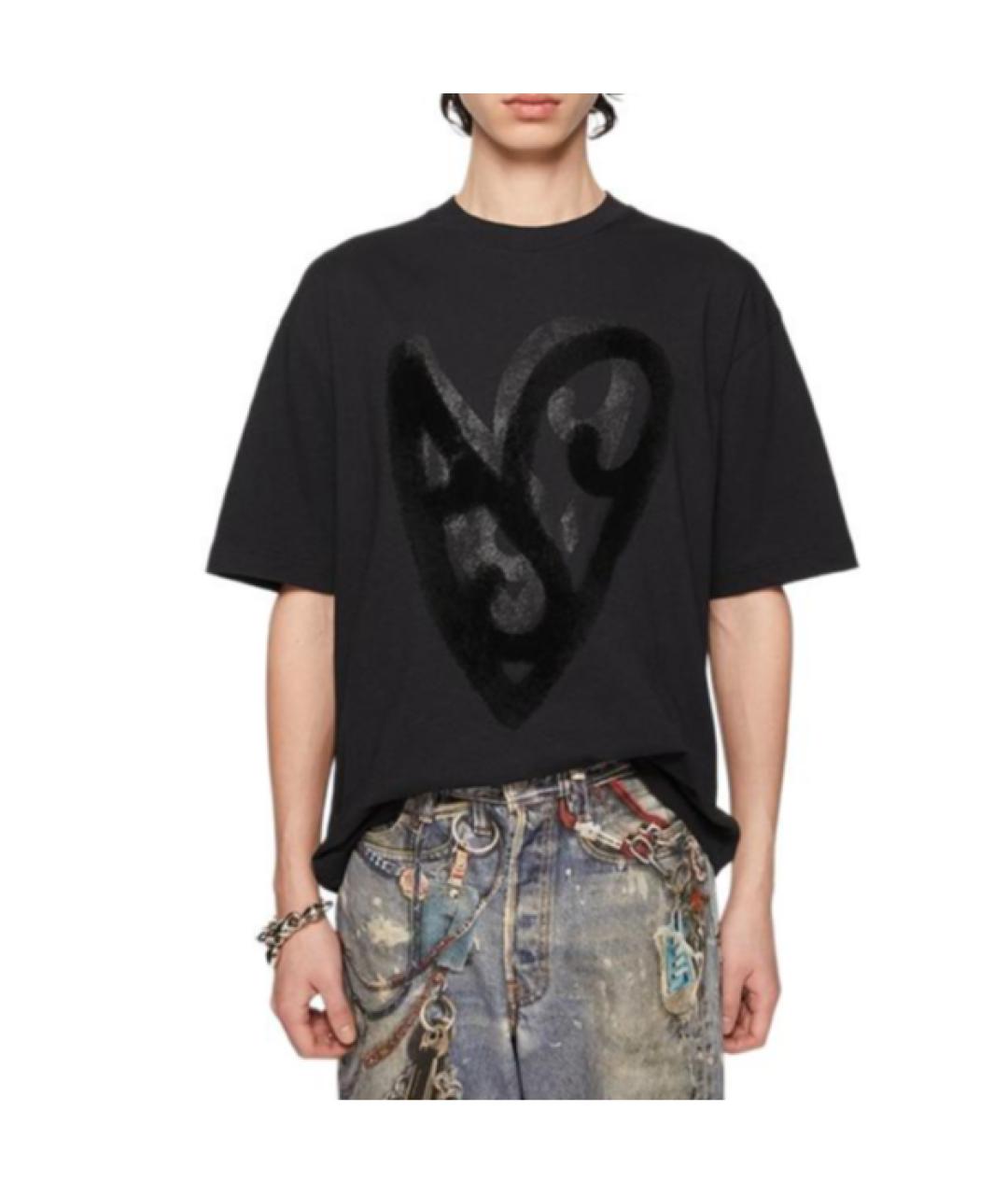 ACNE STUDIOS Черная хлопковая футболка, фото 3