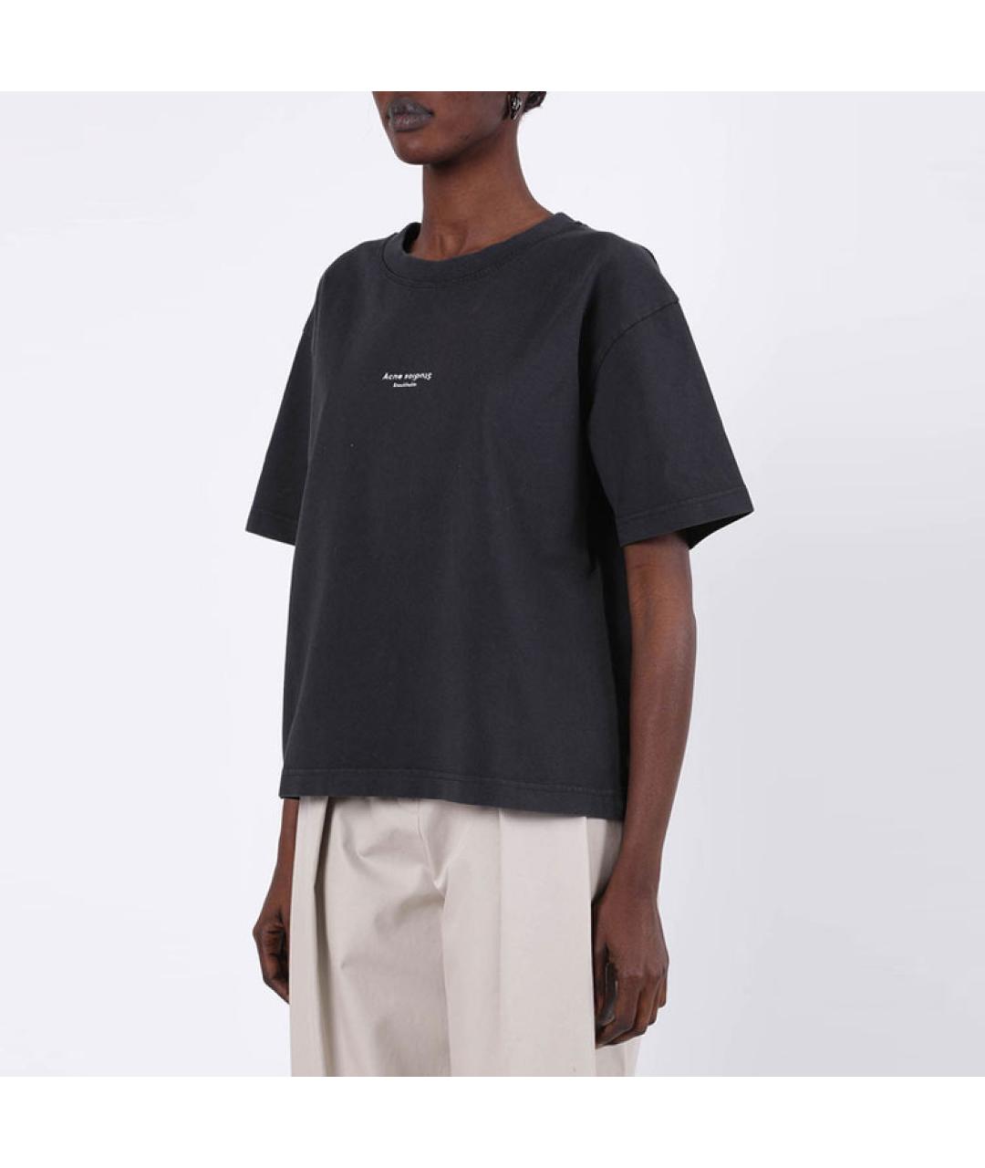ACNE STUDIOS Черная футболка, фото 2