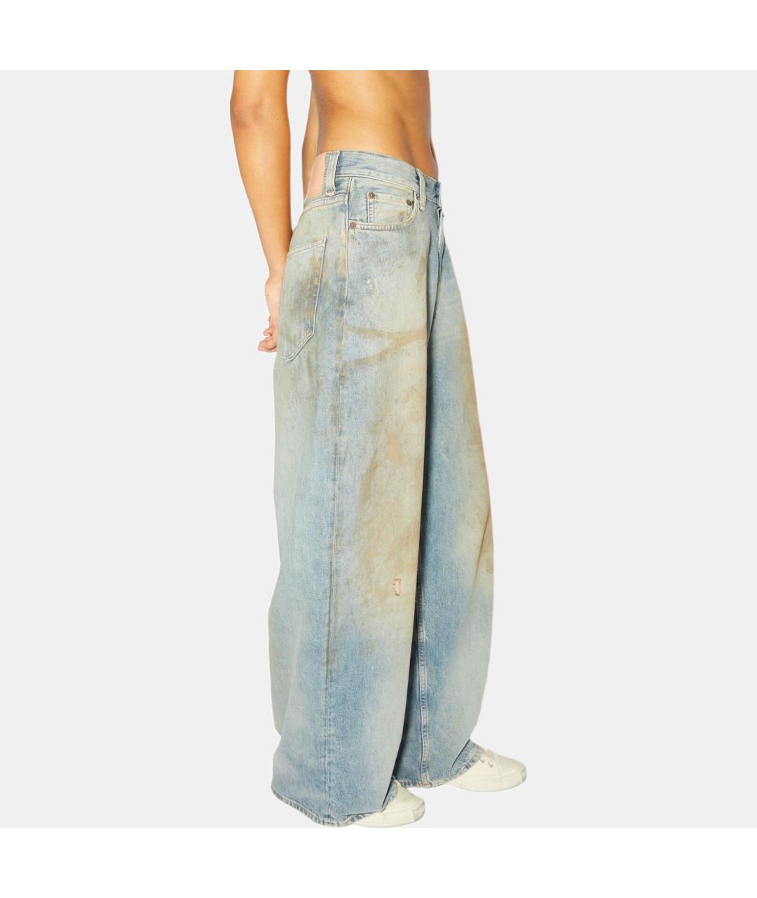 ACNE STUDIOS Голубые прямые джинсы, фото 4
