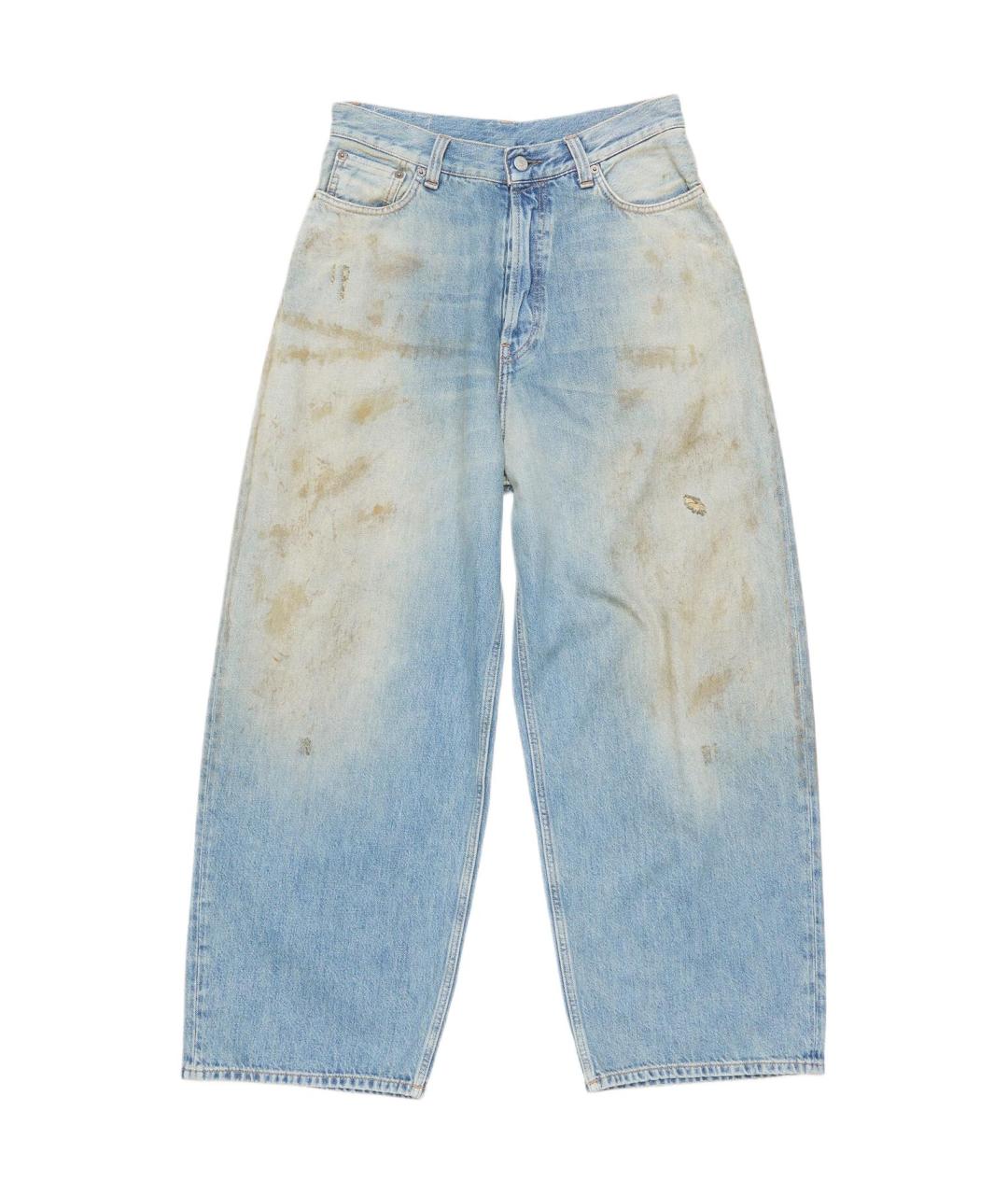 ACNE STUDIOS Голубые прямые джинсы, фото 2