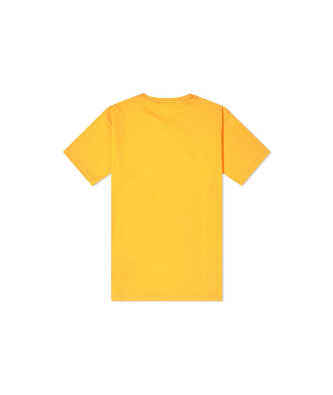 ACNE STUDIOS Желтая хлопковая футболка, фото 2