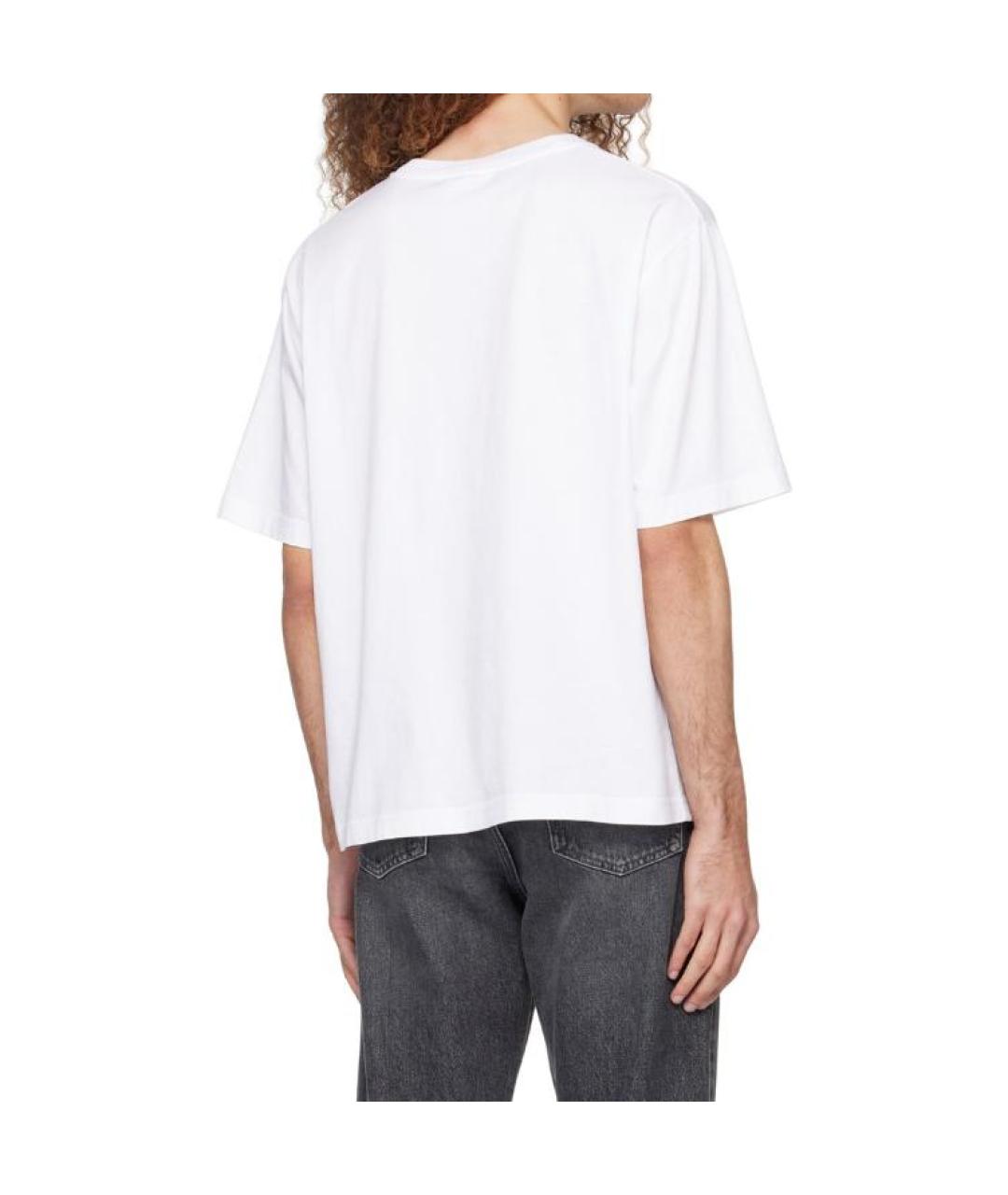 ACNE STUDIOS Белая хлопковая футболка, фото 5