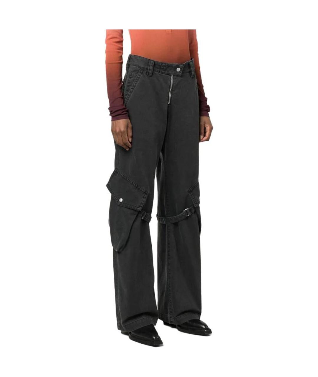 ACNE STUDIOS Черные хлопковые прямые джинсы, фото 2