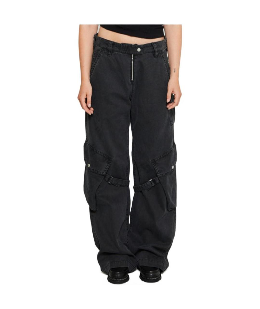 ACNE STUDIOS Черные хлопковые прямые джинсы, фото 4
