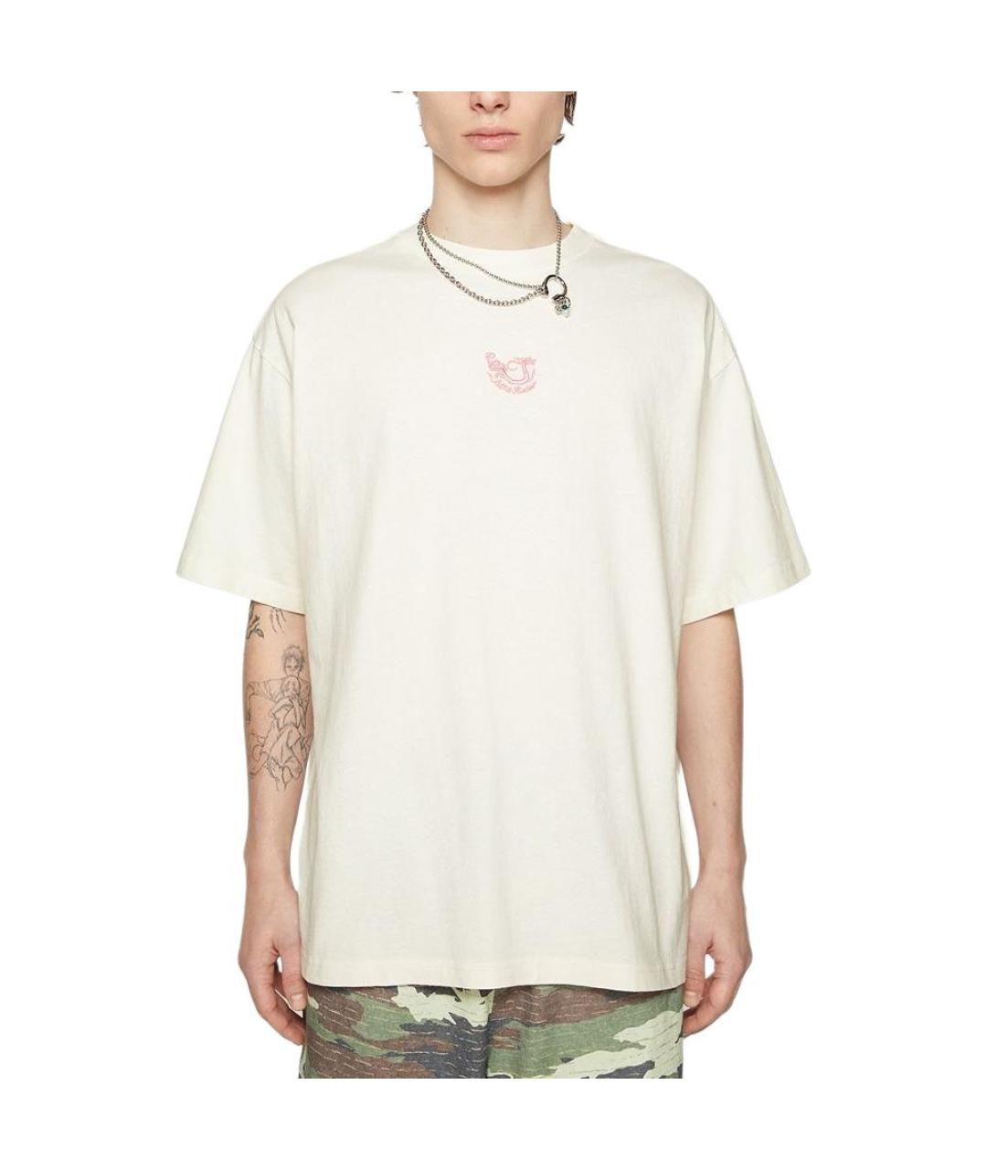 ACNE STUDIOS Белая хлопковая футболка, фото 2