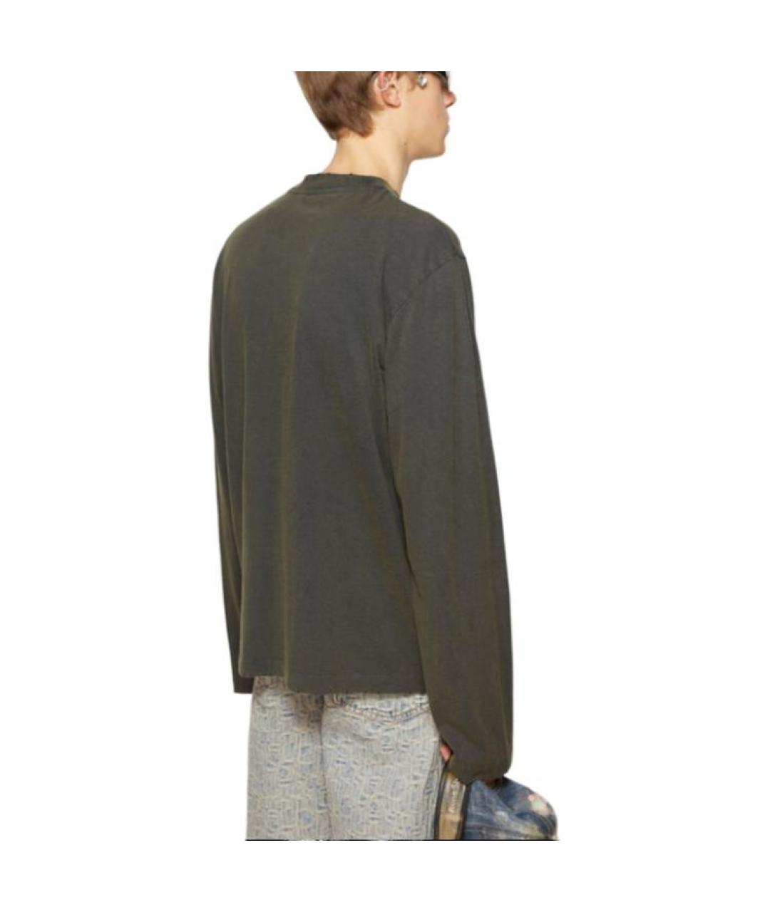 ACNE STUDIOS Черная хлопковая футболка, фото 3