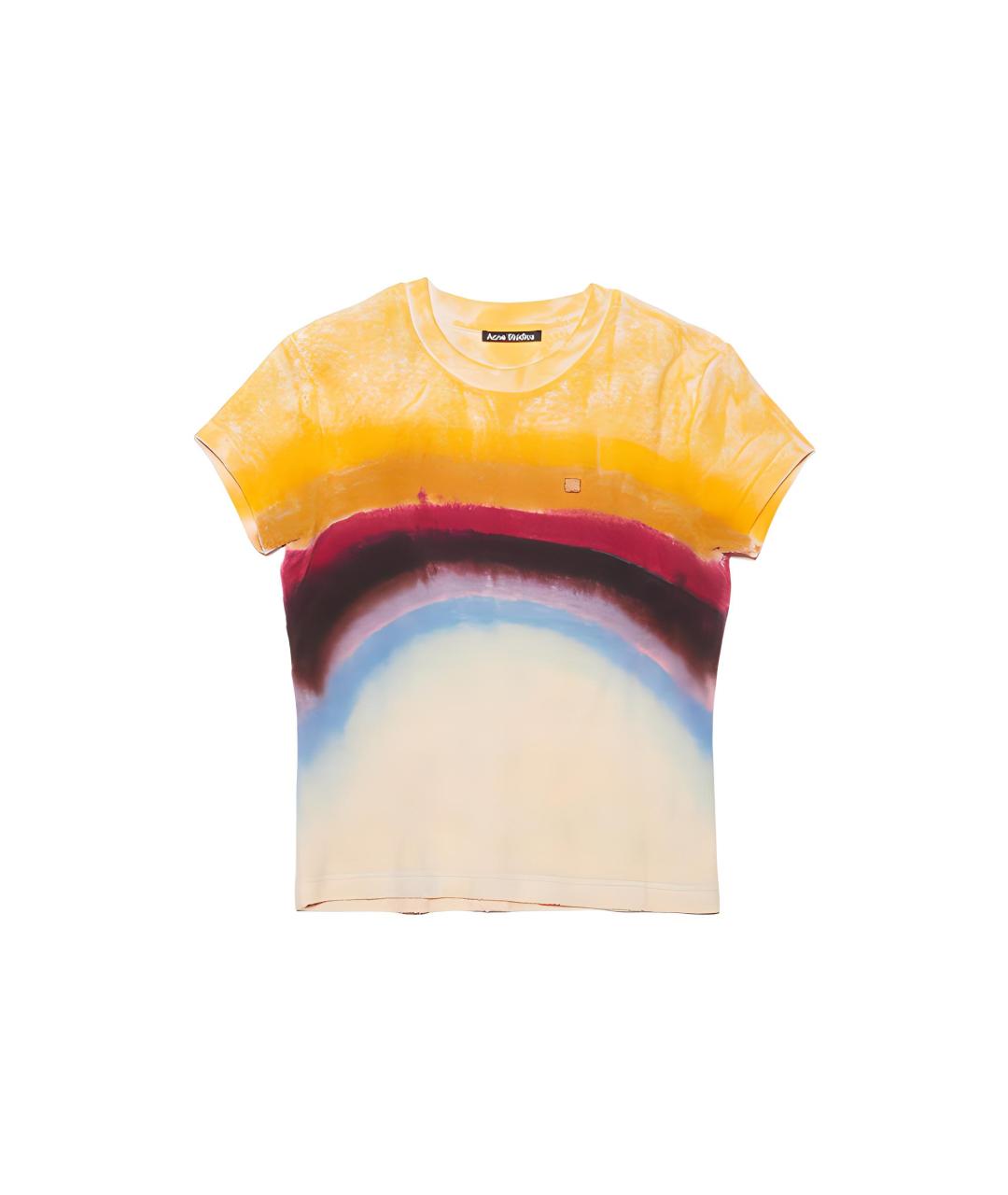 ACNE STUDIOS Мульти хлопковая футболка, фото 1