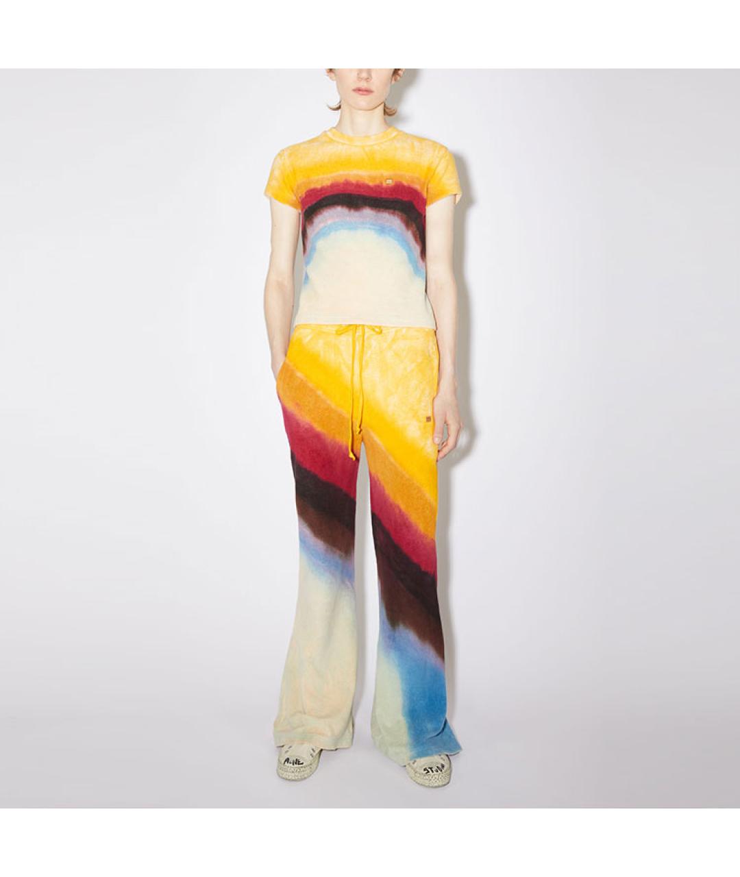 ACNE STUDIOS Мульти хлопковая футболка, фото 2