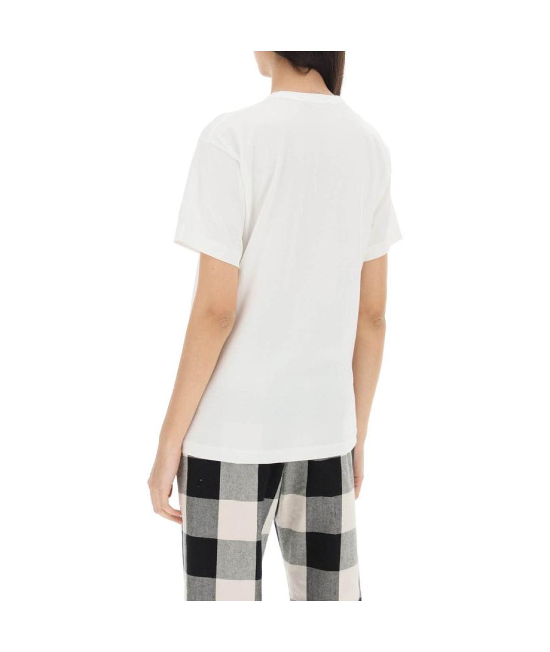 ACNE STUDIOS Белая хлопковая футболка, фото 5