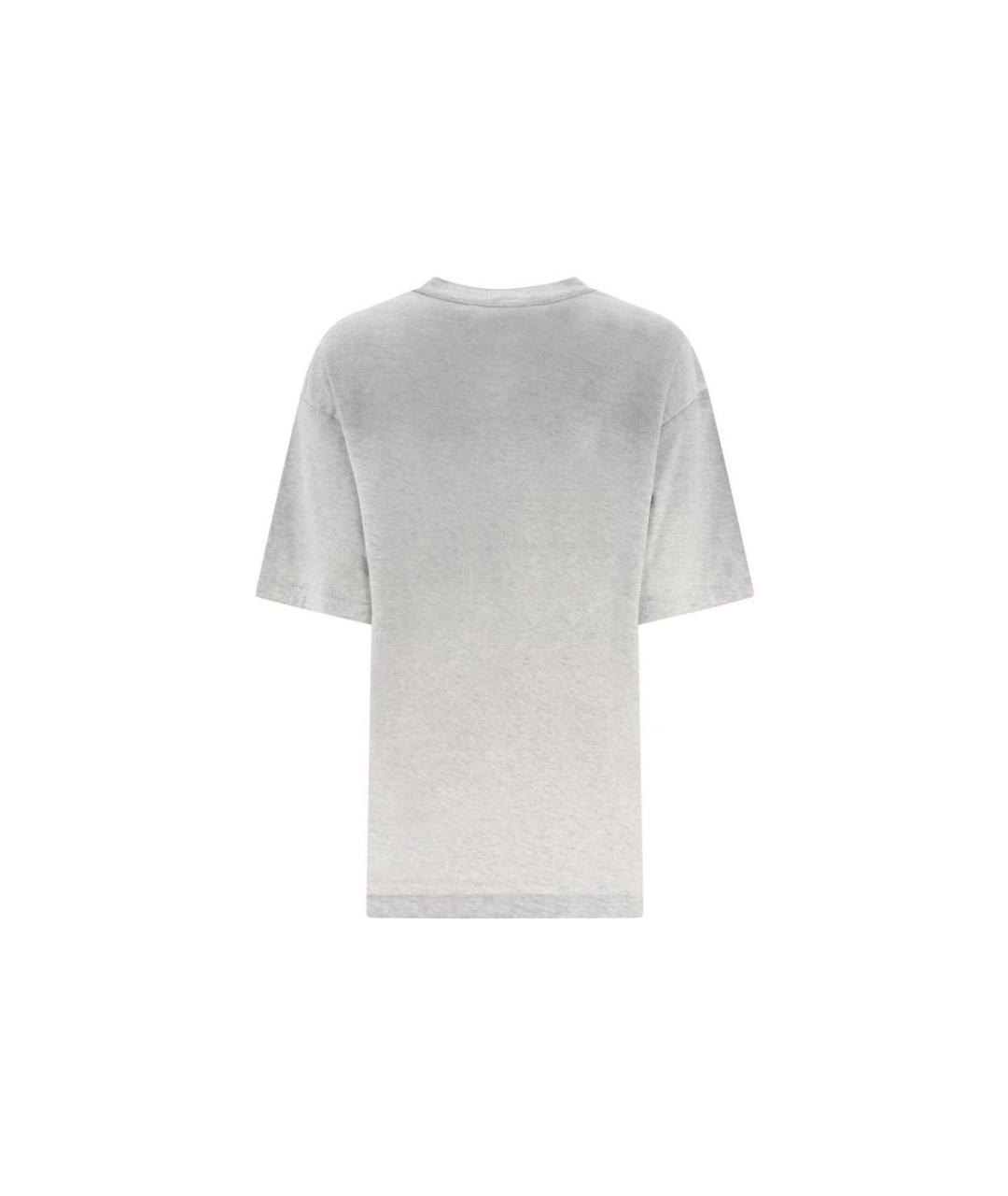 ACNE STUDIOS Серая хлопковая футболка, фото 2