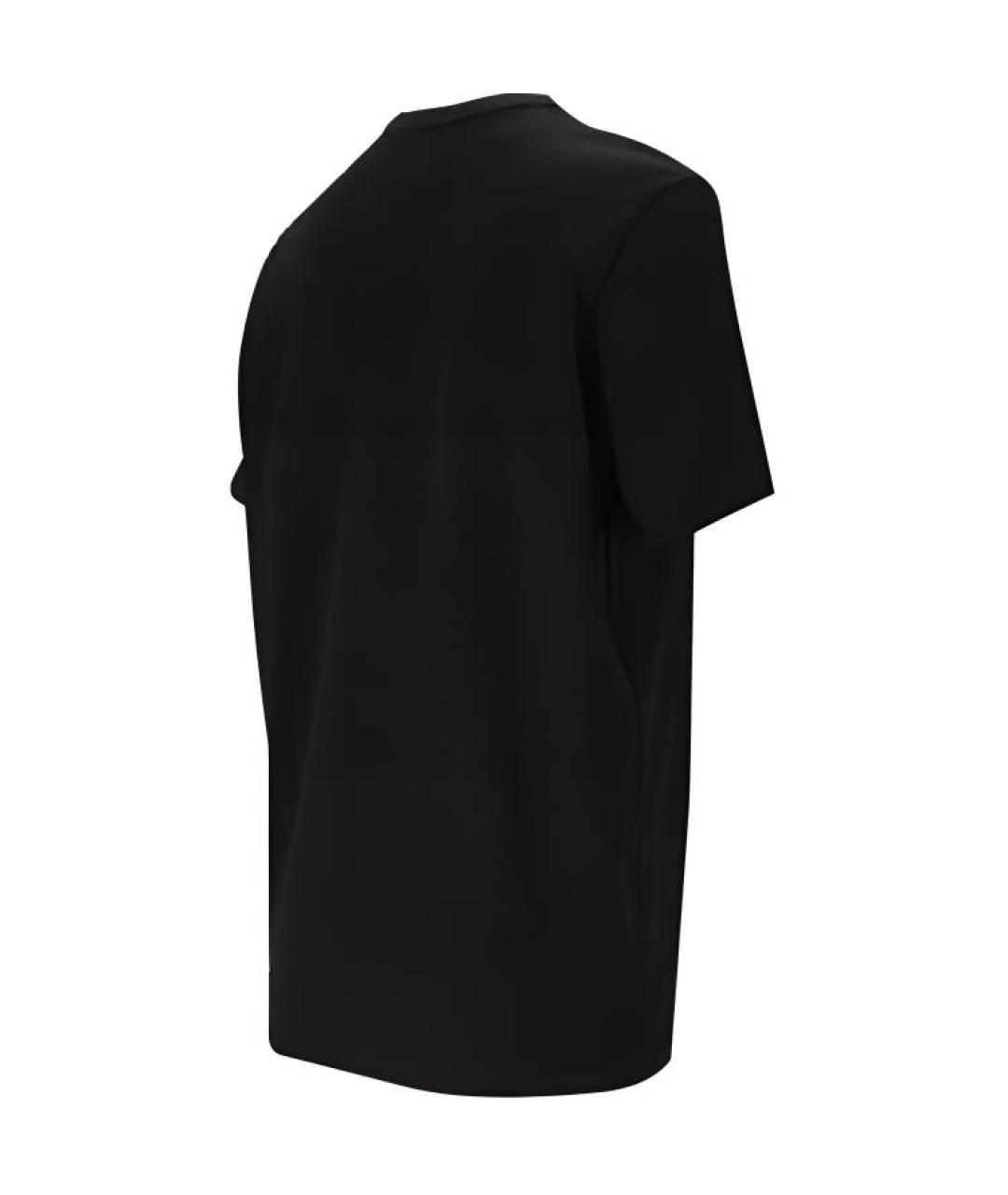 ACNE STUDIOS Черная хлопковая футболка, фото 2