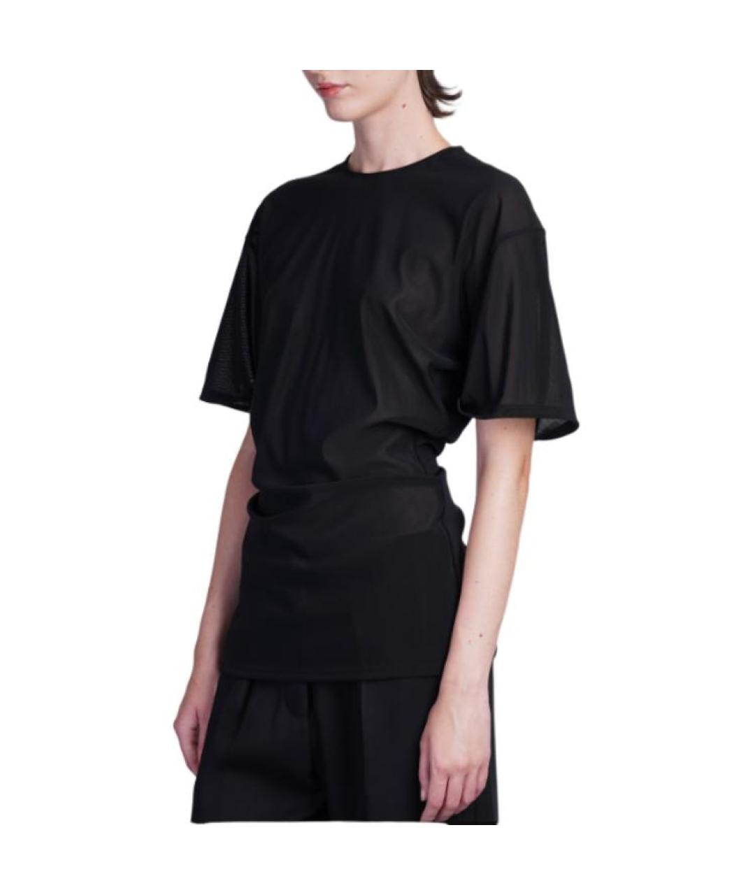 ACNE STUDIOS Черная хлопковая футболка, фото 3