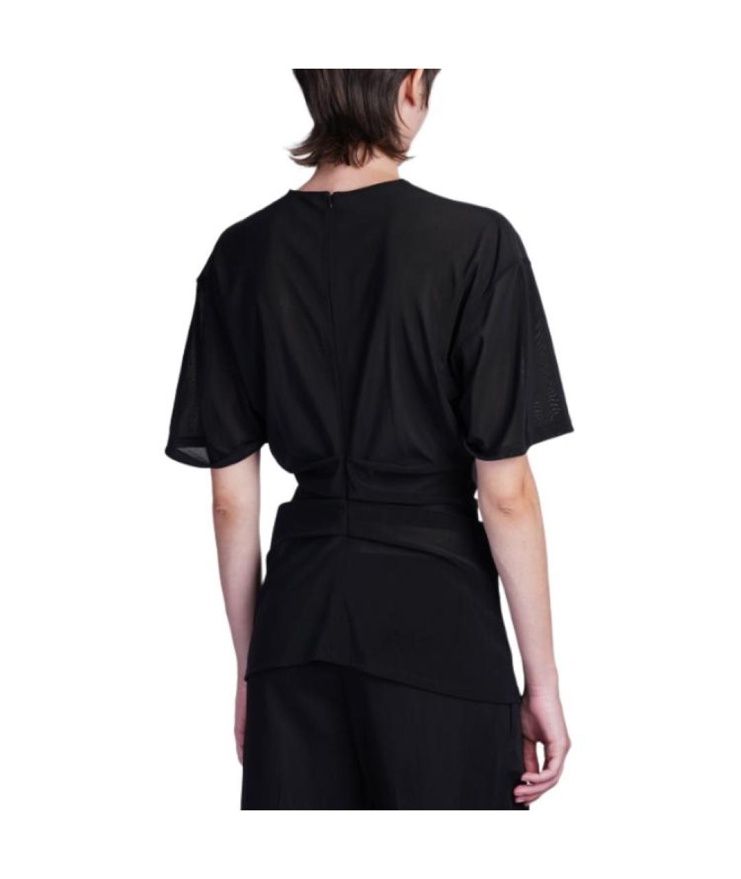 ACNE STUDIOS Черная хлопковая футболка, фото 2