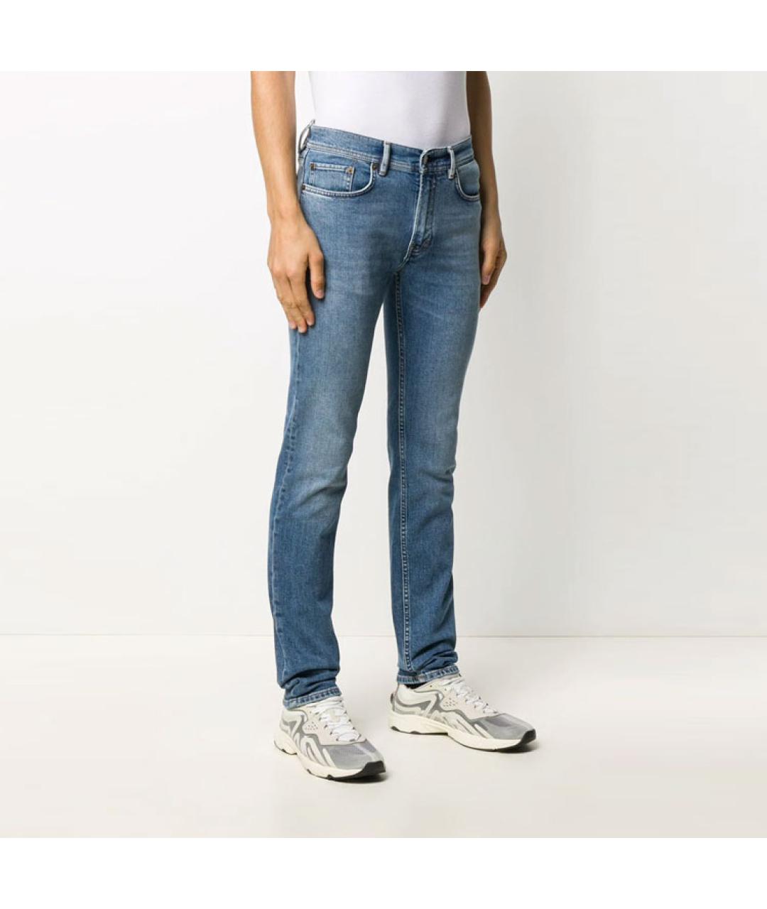 ACNE STUDIOS Синие прямые джинсы, фото 4