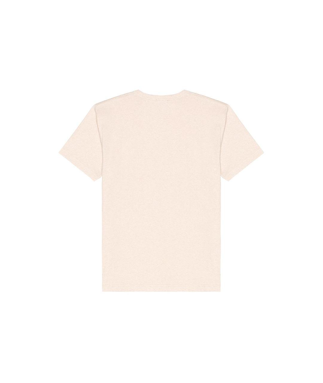 ACNE STUDIOS Бежевая хлопковая футболка, фото 2