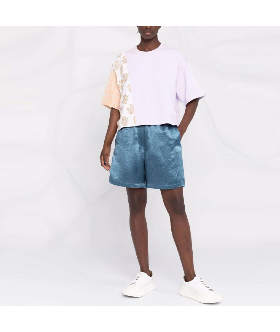 ACNE STUDIOS Фиолетовая хлопковая футболка, фото 2