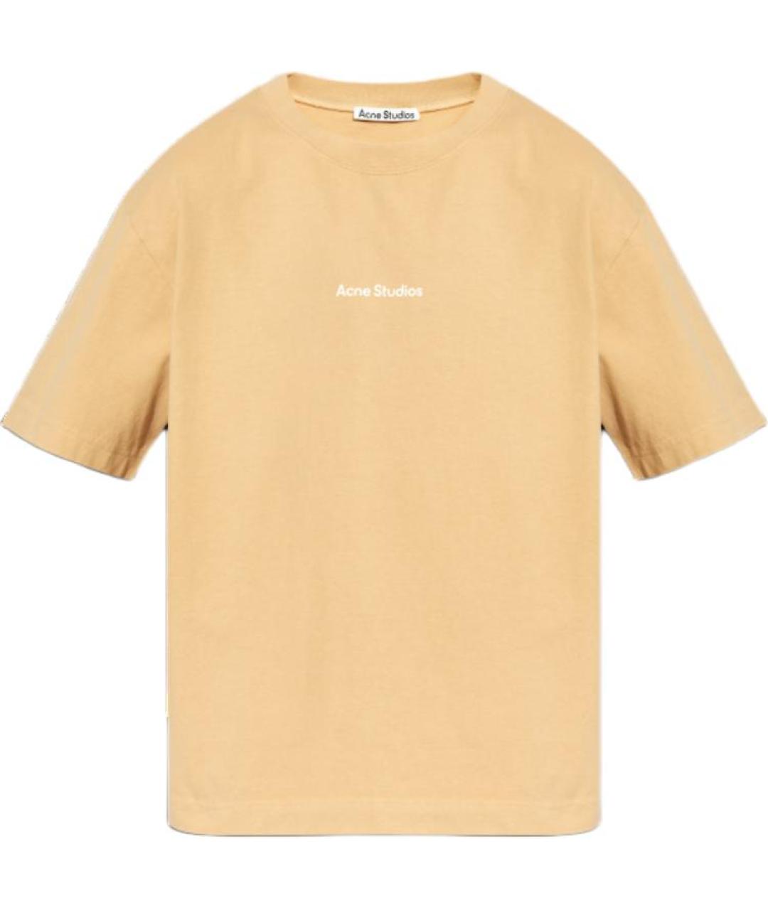 ACNE STUDIOS Оранжевая хлопковая футболка, фото 1