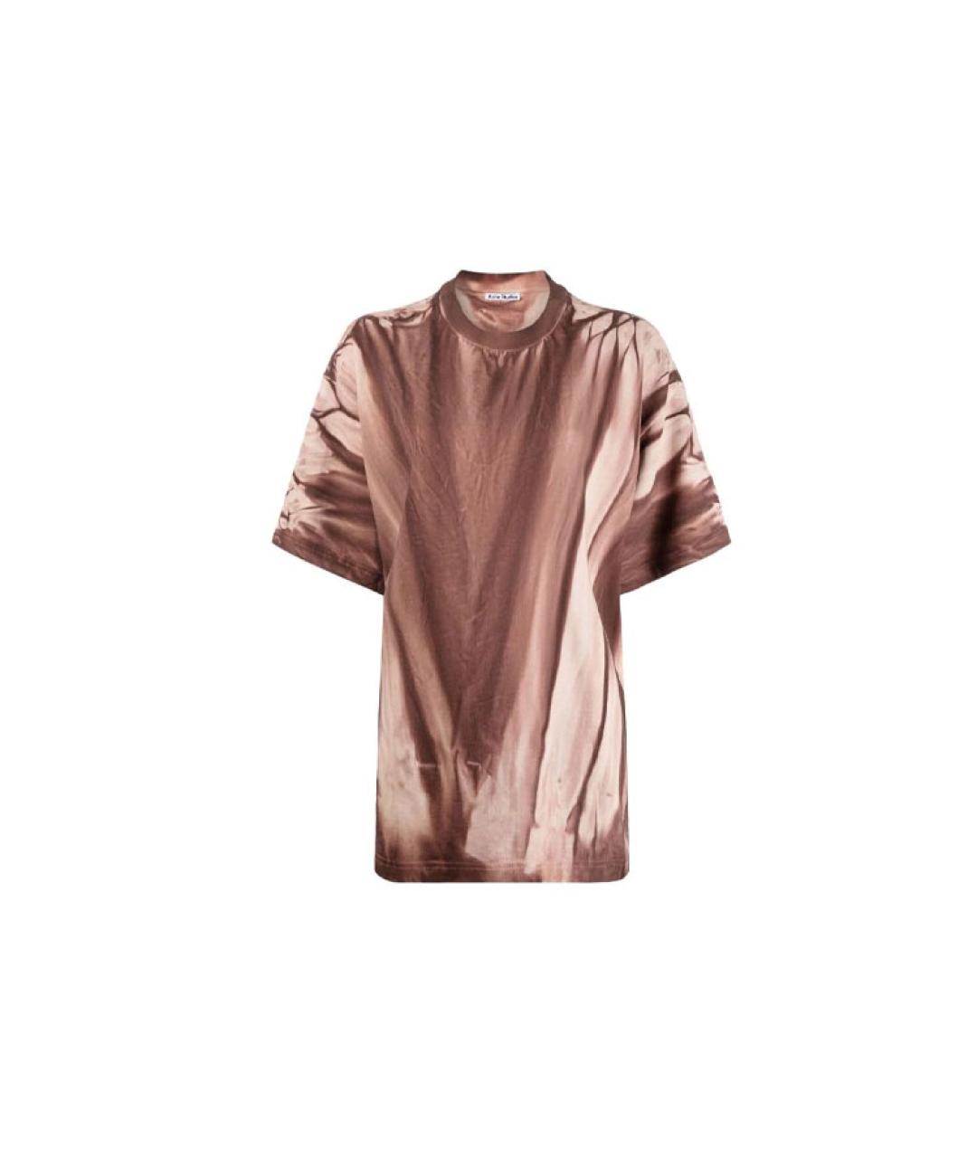 ACNE STUDIOS Бежевая хлопковая футболка, фото 1