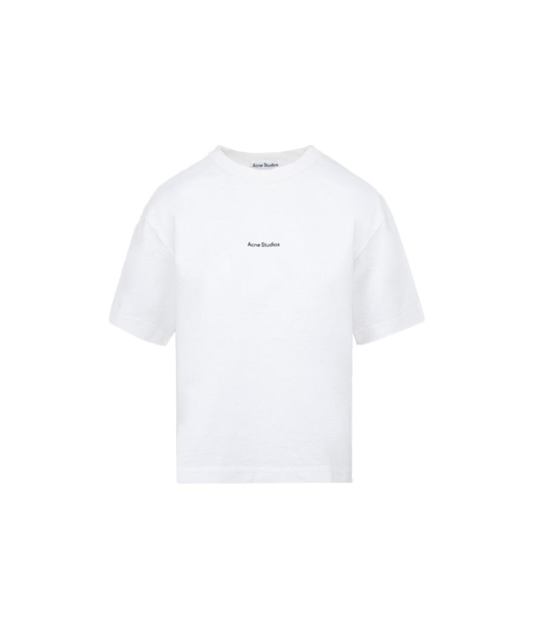 ACNE STUDIOS Белая хлопковая футболка, фото 1