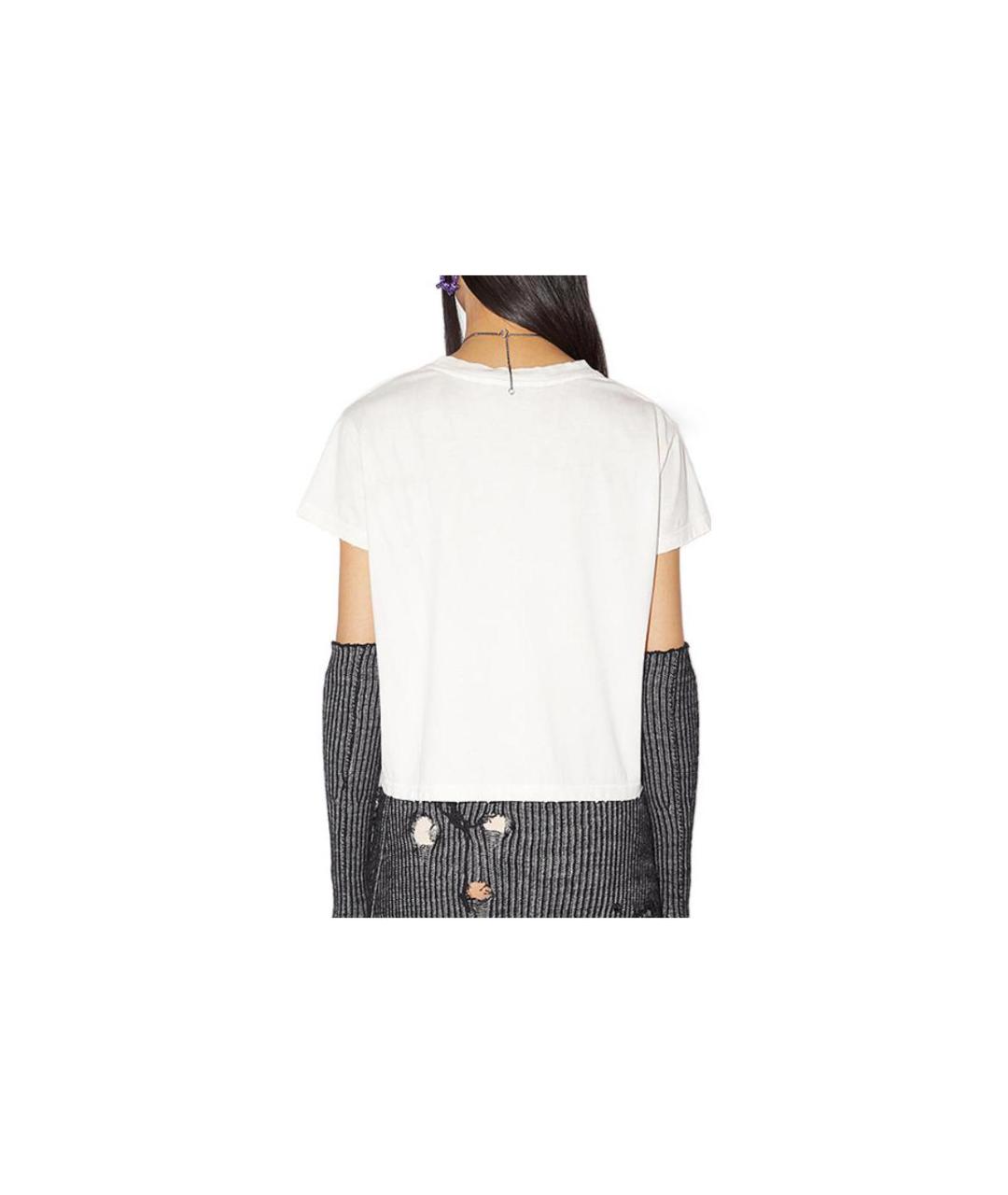ACNE STUDIOS Белая хлопковая футболка, фото 2