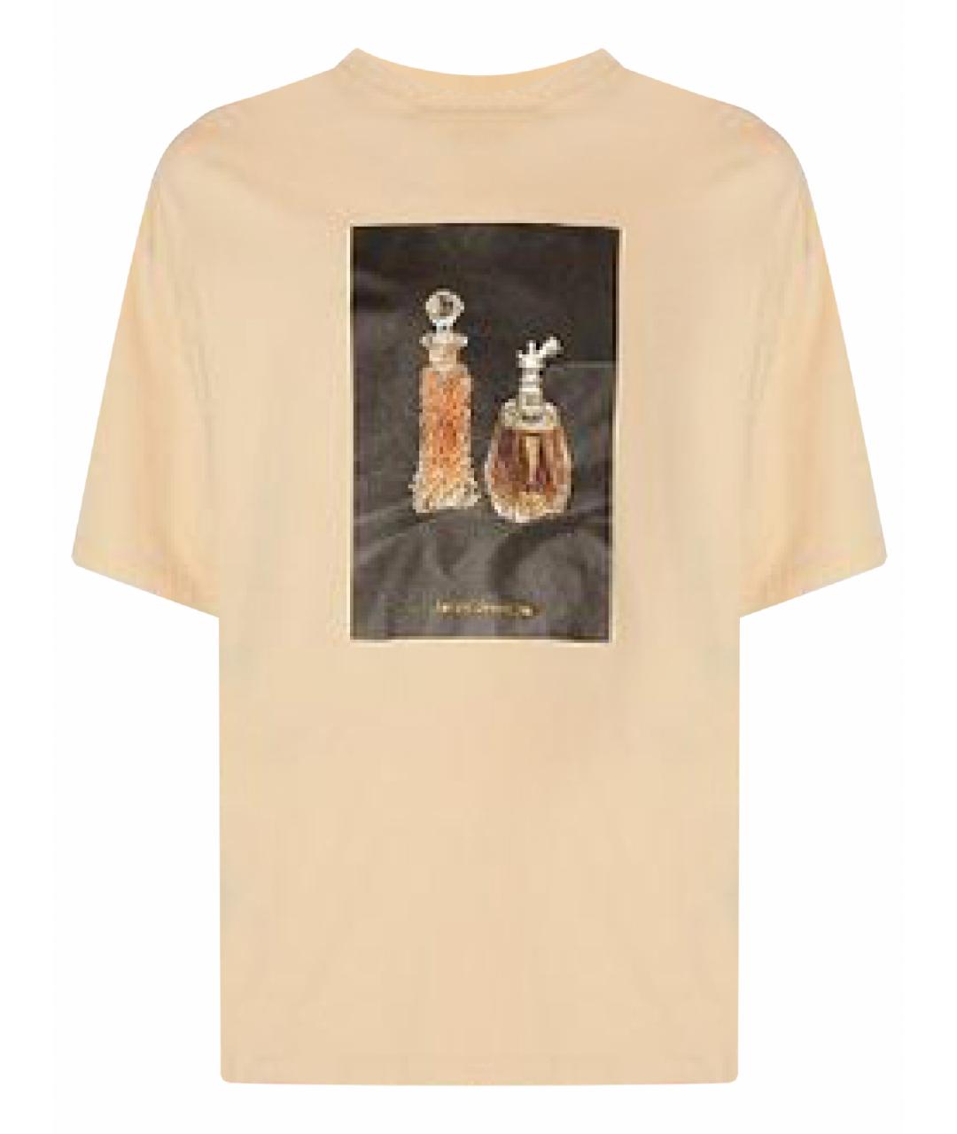 ACNE STUDIOS Бежевая хлопковая футболка, фото 1