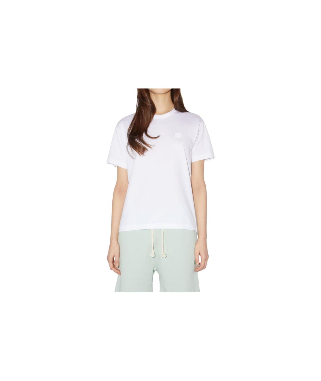 ACNE STUDIOS Белая хлопковая футболка, фото 6