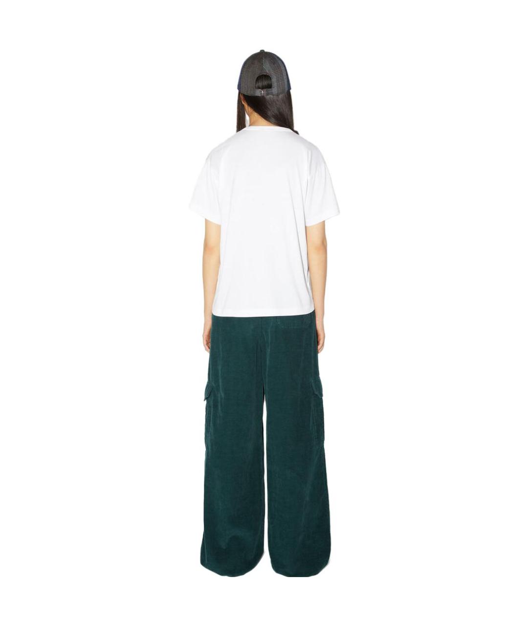 ACNE STUDIOS Белая хлопковая футболка, фото 4