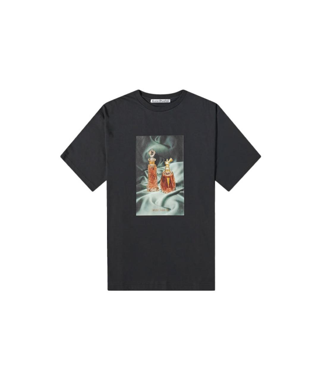 ACNE STUDIOS Черная хлопковая футболка, фото 1