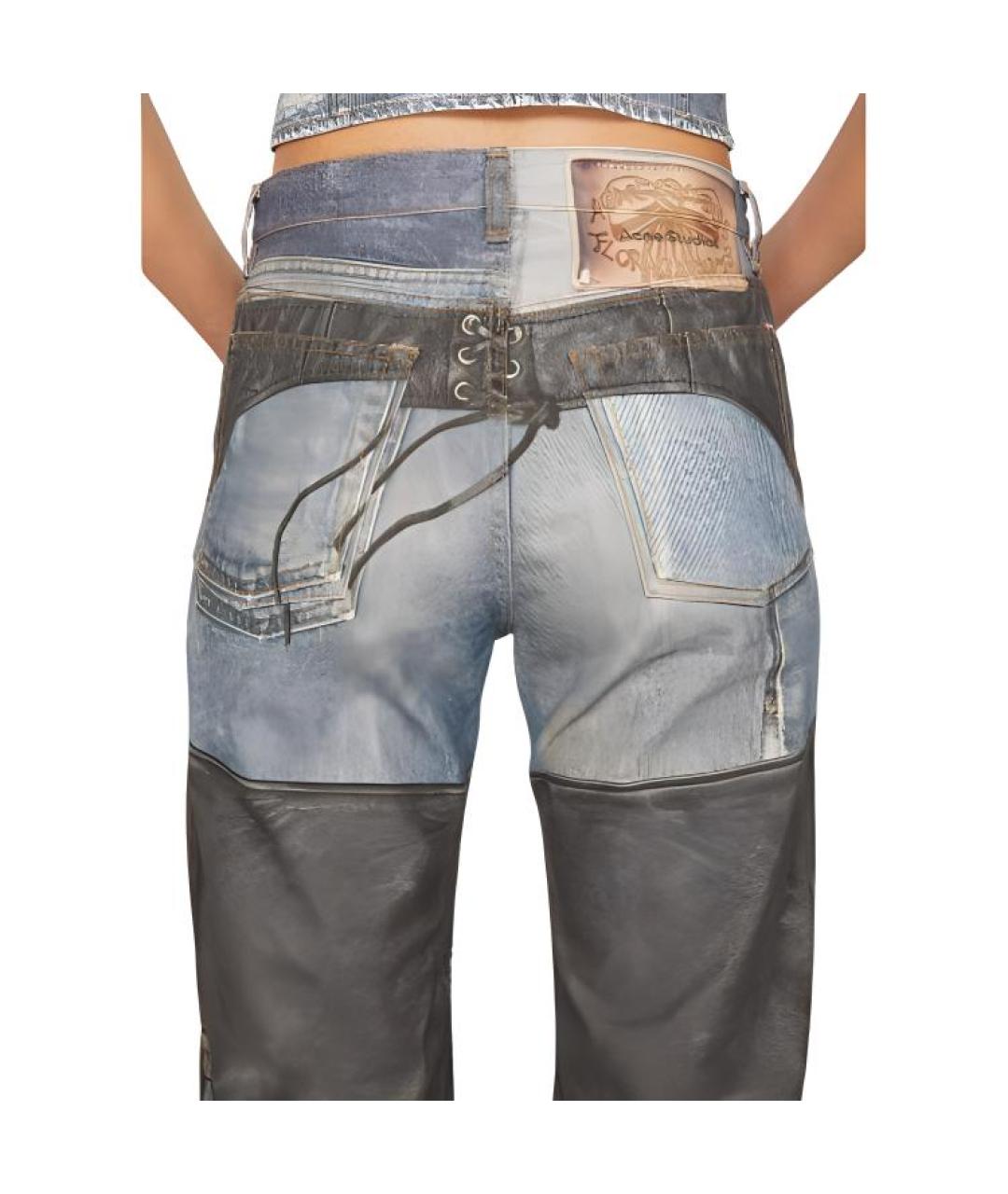 ACNE STUDIOS Синие прямые джинсы, фото 3