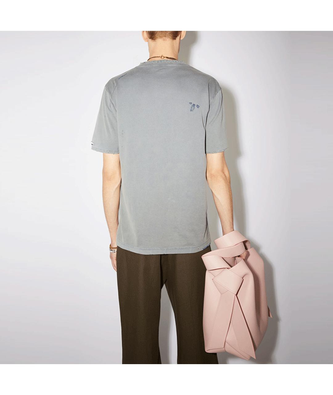 ACNE STUDIOS Синяя футболка, фото 4