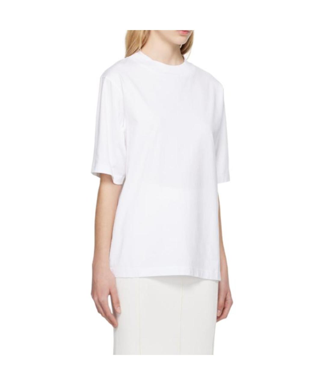 ACNE STUDIOS Белая хлопковая футболка, фото 4