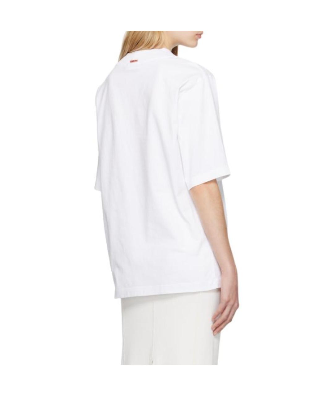ACNE STUDIOS Белая хлопковая футболка, фото 5