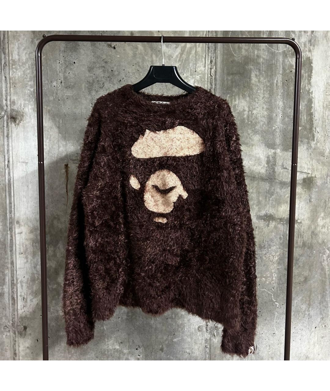 BAPE Коричневый шерстяной джемпер / свитер, фото 6