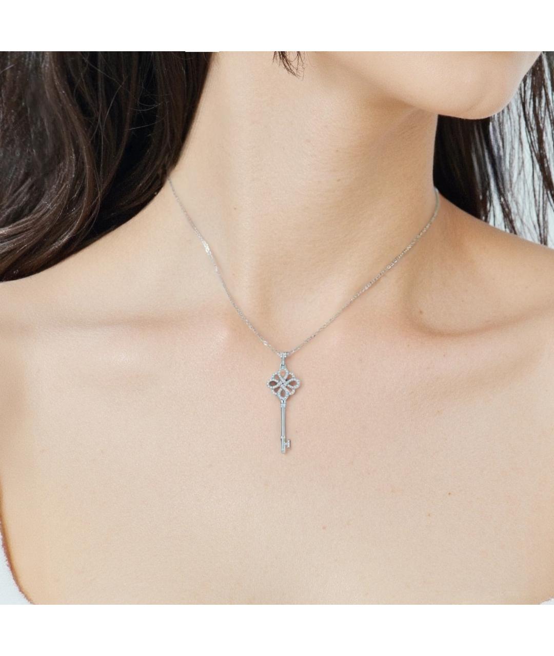 TIFFANY&CO Серебряная подвеска из белого золота, фото 3