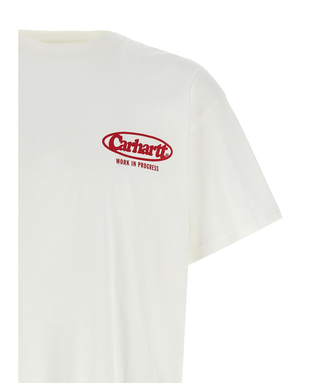 CARHARTT WIP Белая хлопковая футболка, фото 3