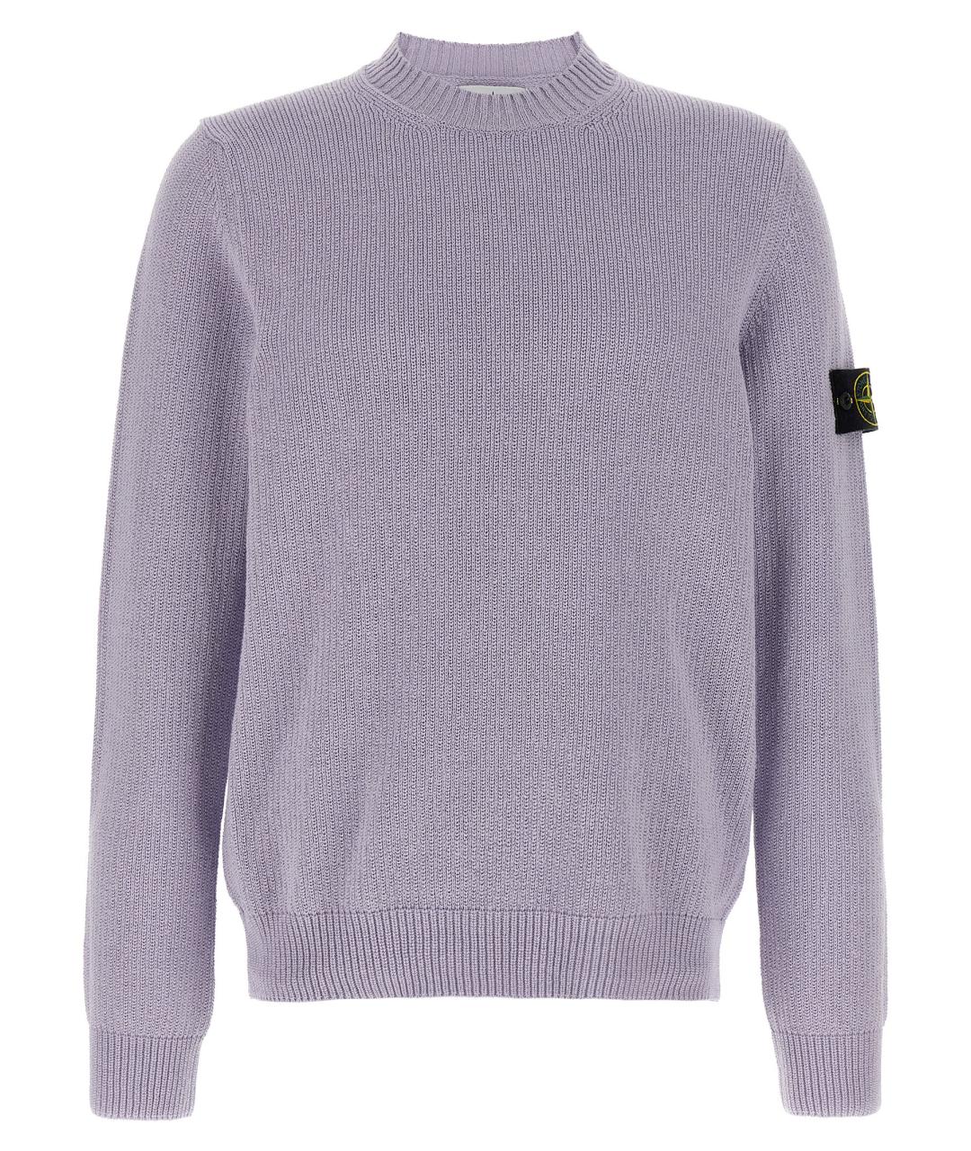 STONE ISLAND Фиолетовый хлопковый джемпер / свитер, фото 1