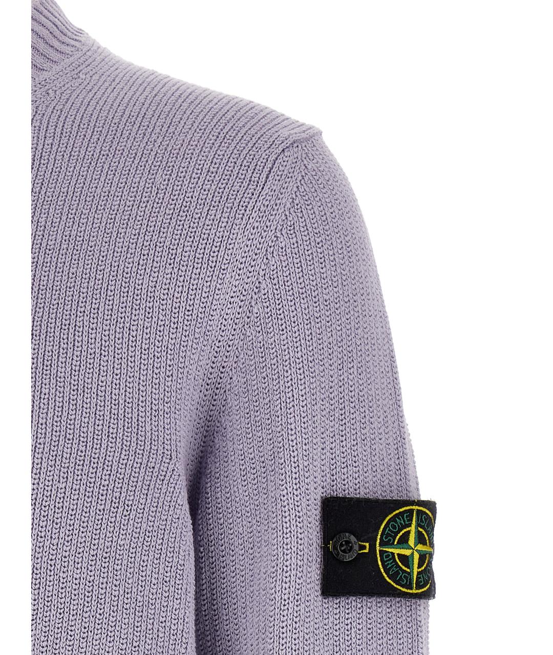 STONE ISLAND Фиолетовый хлопковый джемпер / свитер, фото 4